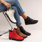 Bottes à Lacets Femme Cheville, Simili Cuir, vue 9