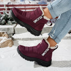 Bottes de Neige Femme Matelassées, Doublure Polaire, vue 4