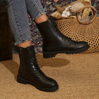 Bottes Motardes Femme, Lacets et Fermeture Zip, vue 5