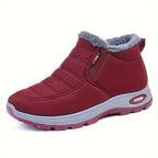 Bottes de Neige Femme Fourrées, à Enfiler – coloris rouge