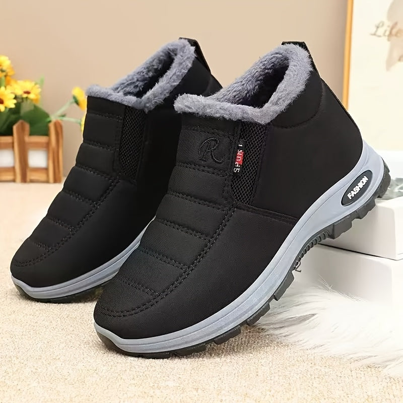 Bottes de Neige Femme, Talon Plat, à Enfiler, vue 4