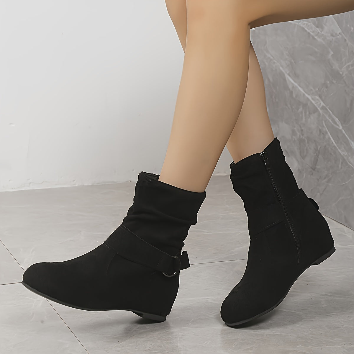 Bottines Femme Basses, Boucle Décorative, vue 3