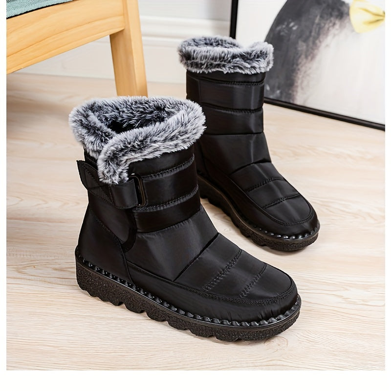 Bottines Chaudes Femme, Fermoir et Pompon, 3 Coloris, vue 10