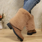 Bottes Femme Peluche, Revers Fausse Fourrure, vue 15