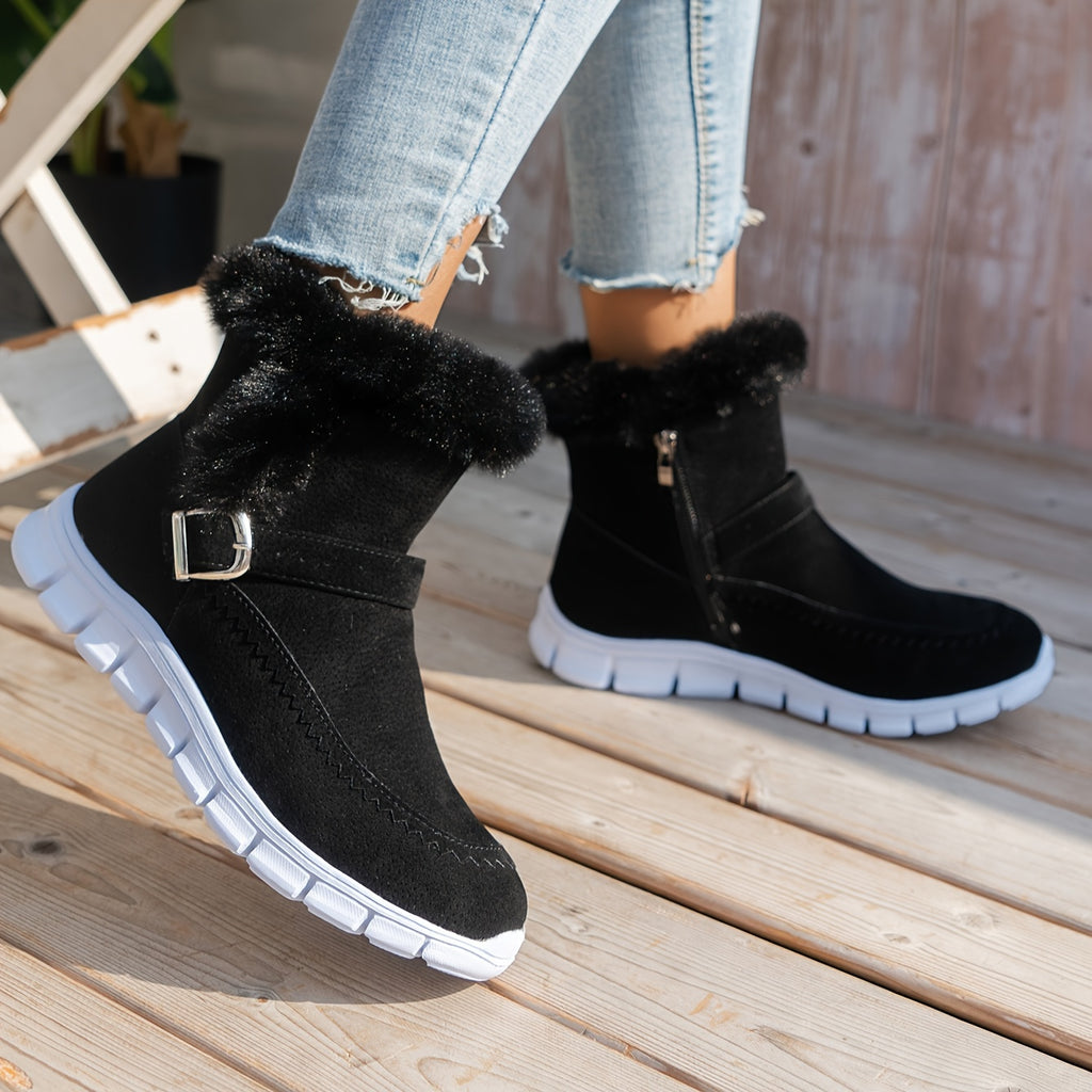 Bottines Femme Cheville, Fourrure Synthétique, vue 16