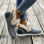 Bottines Femme Cheville, Flanelle, à Enfiler, vue 3