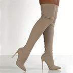 Cuissardes Femme Stiletto, Sur-Cuisse, Bout Pointu, vue 4