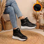 Bottes d'Hiver Femme, Similicuir, Semelle Plateforme, vue 14