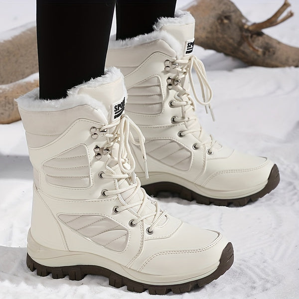 Bottes de Neige Femme à Lacets, 3 Coloris