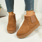Bottines Chelsea Femme, Col Fausse Fourrure, vue 11