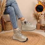 Bottes d'Hiver Femme, Similicuir, Semelle Plateforme, vue 18