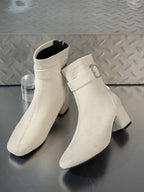 Bottines Femme Bout Carré, Talon Bloc, vue 7