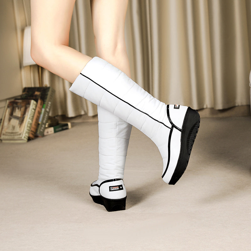Bottes Femme Matelassées Similicuir, Montante, vue 2
