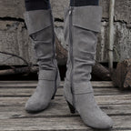 Bottes Hautes Femme à Boucle, Effet Daim, 4 Coloris, vue 8