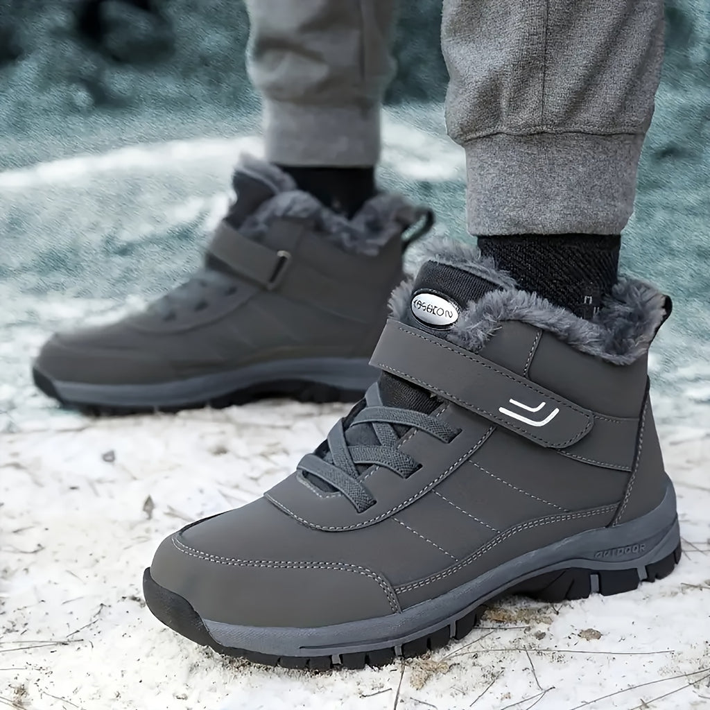 Bottes Hiver Femme, Fermeture Auto-Agrippante, Col Fourrure, vue 4