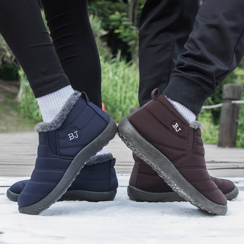 Bottes Hiver Femme à Enfiler, Col Fausse Fourrure, vue 8