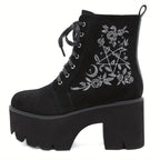 Bottes Plateforme Femme Gothiques, Flanelle, vue 6