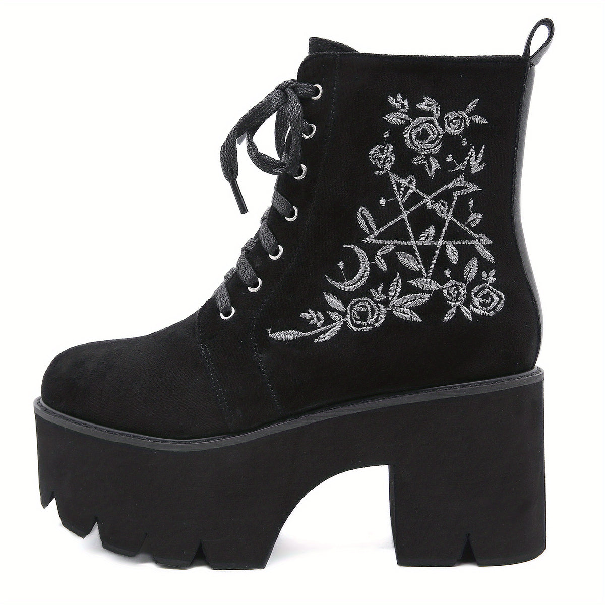 Bottes Plateforme Femme Gothiques, Flanelle, vue 6
