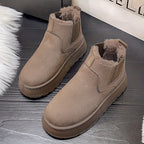 Bottines Femme Chelsea, Plateforme, Revers Fourré, vue 9