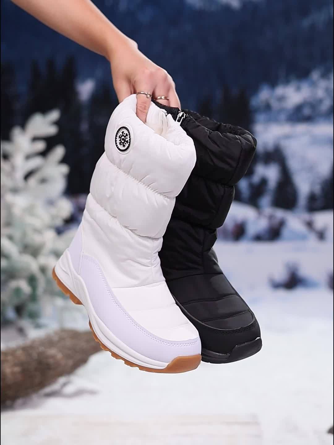 Bottes de Neige Femme Matelassées, Semelle Antidérapante, vue 5