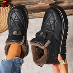 Bottes de Neige Femme Courtes Matelassées, Col Fourrure, vue 18