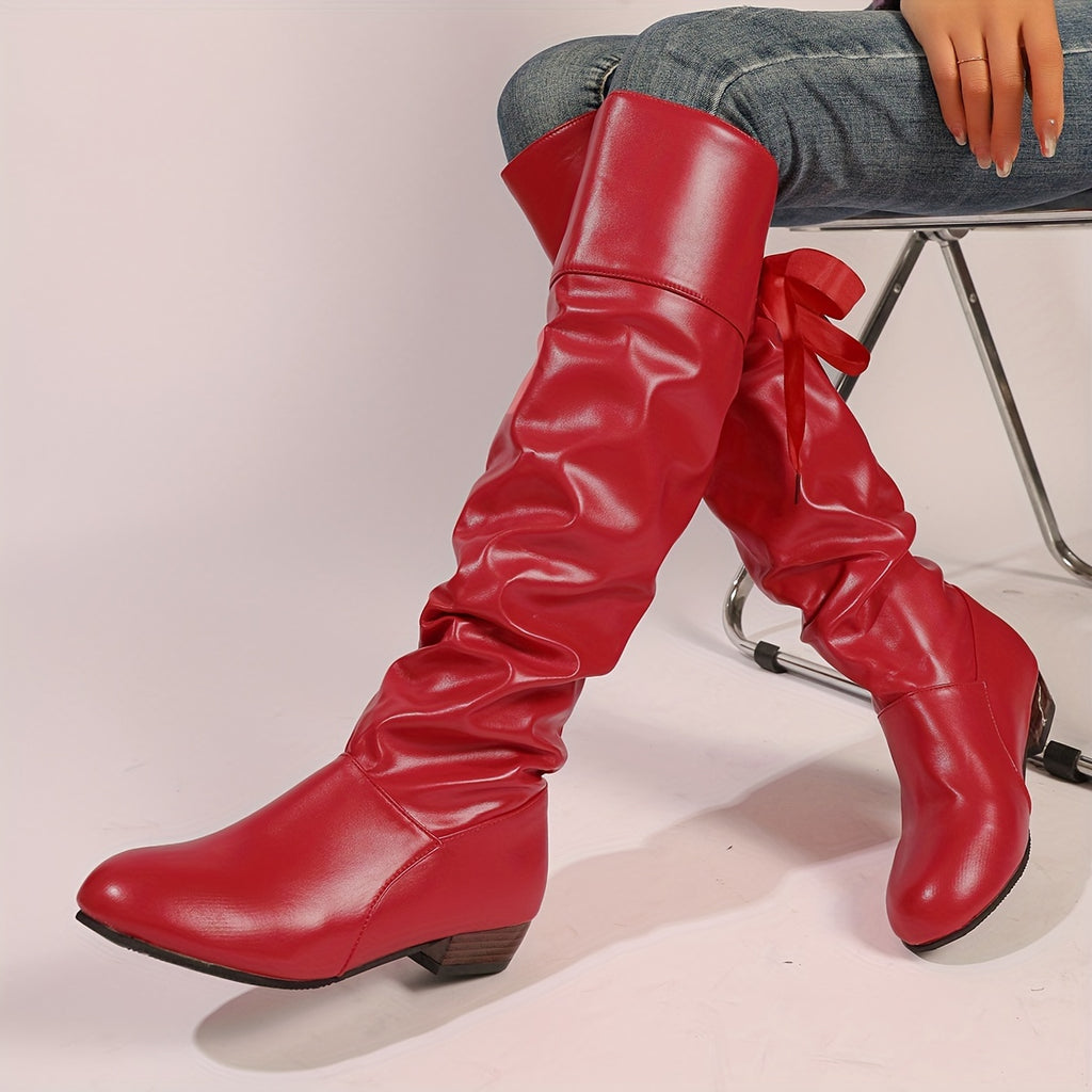 Bottes Cuissardes Femme, Talon Bas, vue 3