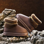 Bottes Fourrées Femme, Tissu Effet Daim, vue 4