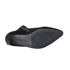 Bottines Femme Petit Talon, Aspect Daim, Noir ou Café, vue 7