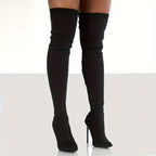 Cuissardes Femme Stiletto, Sur-Cuisse, Bout Pointu, vue 2