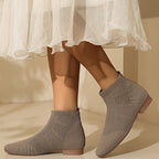 Bottines Chaussettes Femme Tricot, Bout Carré, vue 8