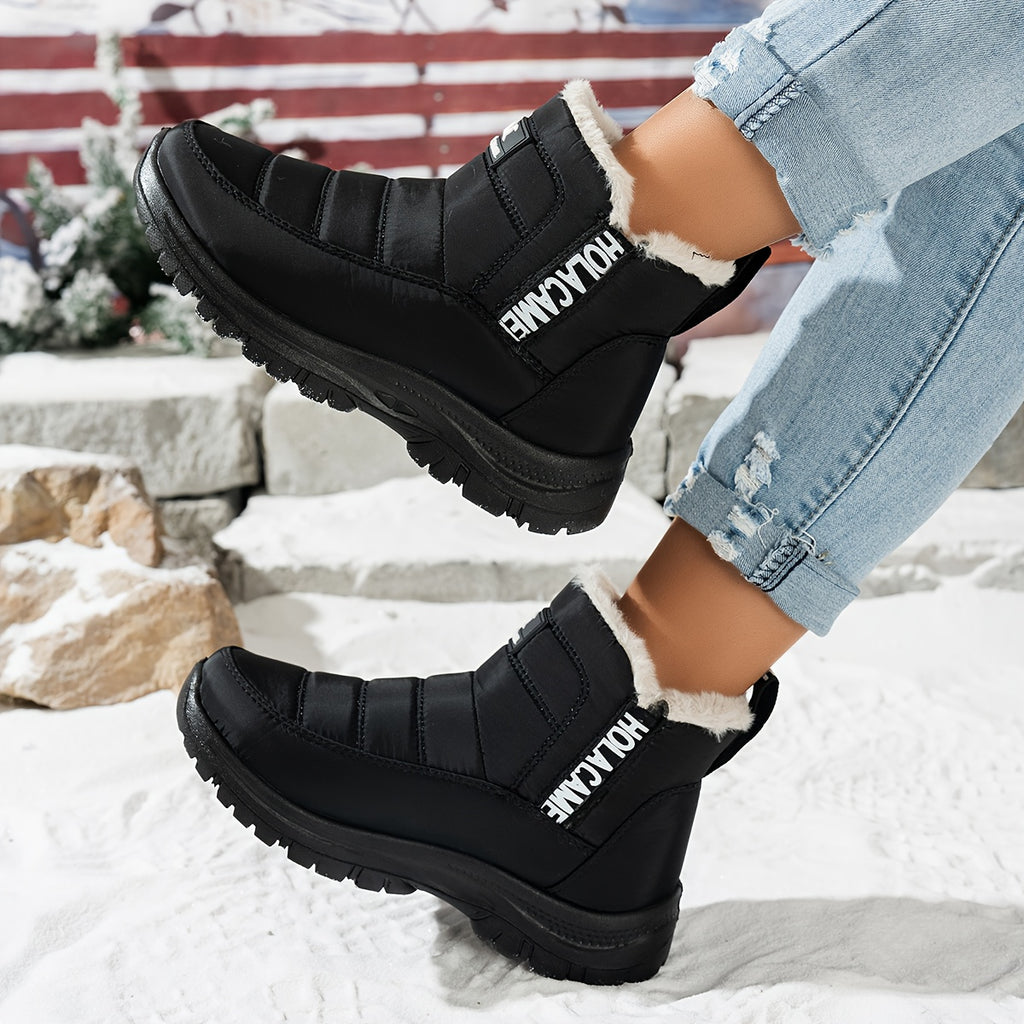 Bottes de Neige Femme Matelassées, Doublure Polaire, vue 6