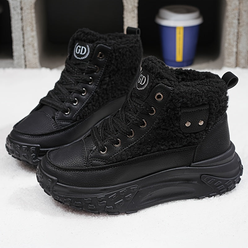 Bottines Femme à Lacets, Semelle Plateforme, vue 3