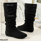 Bottines Femme Zip Latéral, Talon Plat, vue 9