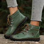 Bottines Femme Grande Taille à Lacets, Coutures Vintage, vue 6