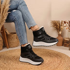 Bottes d'Hiver Femme, Similicuir, Semelle Plateforme, vue 3