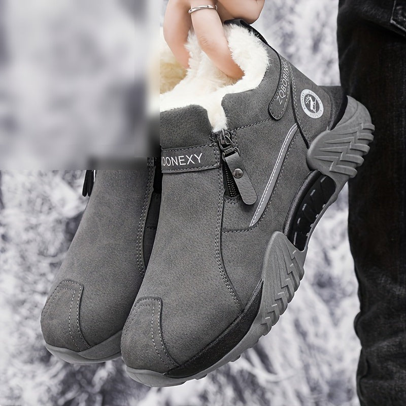 Bottes de Neige Unisexe, Similicuir, Fermeture Zip, vue 11