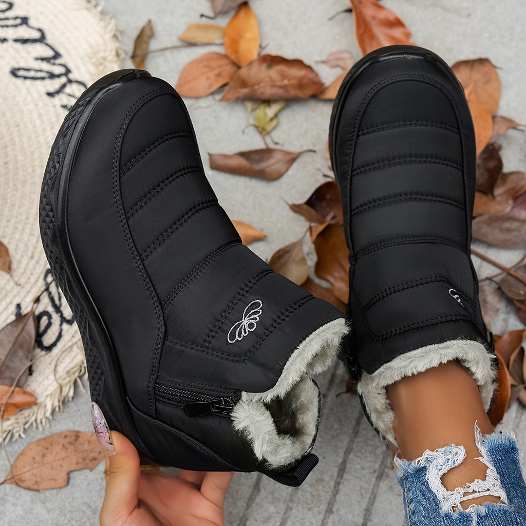 Bottines Courtes Femme à Enfiler, 8 Coloris – coloris noir