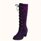 Bottes Femme Hautes à Lacets, Flanelle, vue 4