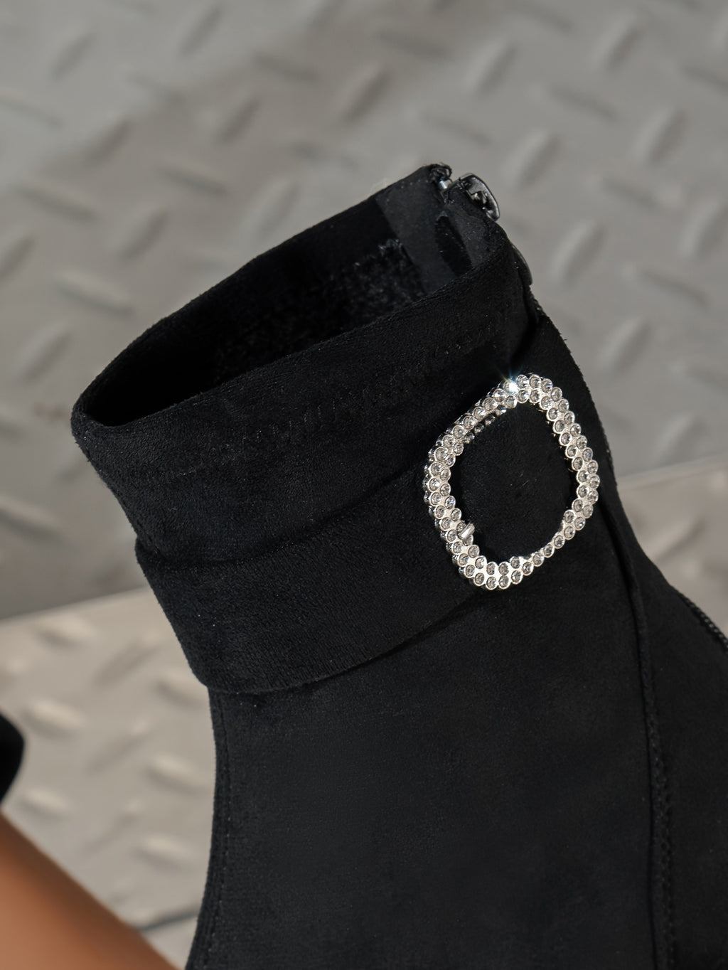 Bottines Femme Bout Carré, Talon Bloc, vue 6