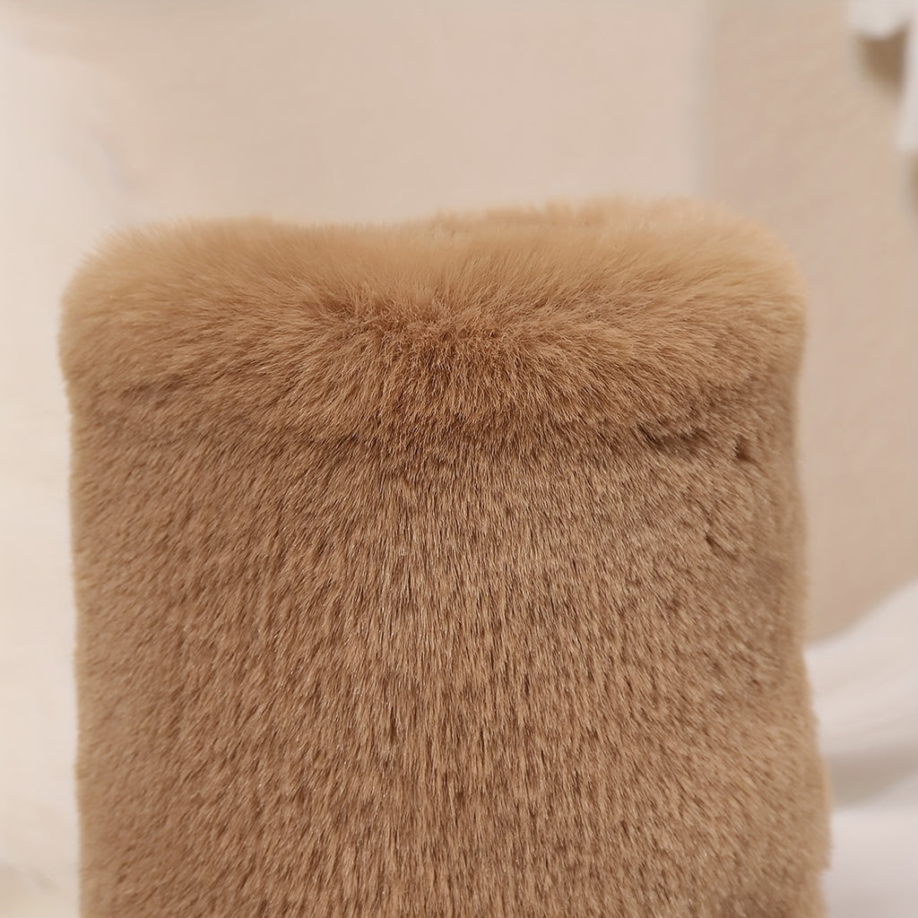 Bottes Femme Peluche, Revers Fausse Fourrure, vue 16