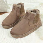 Bottines Chelsea Femme, Col Fausse Fourrure, vue 6