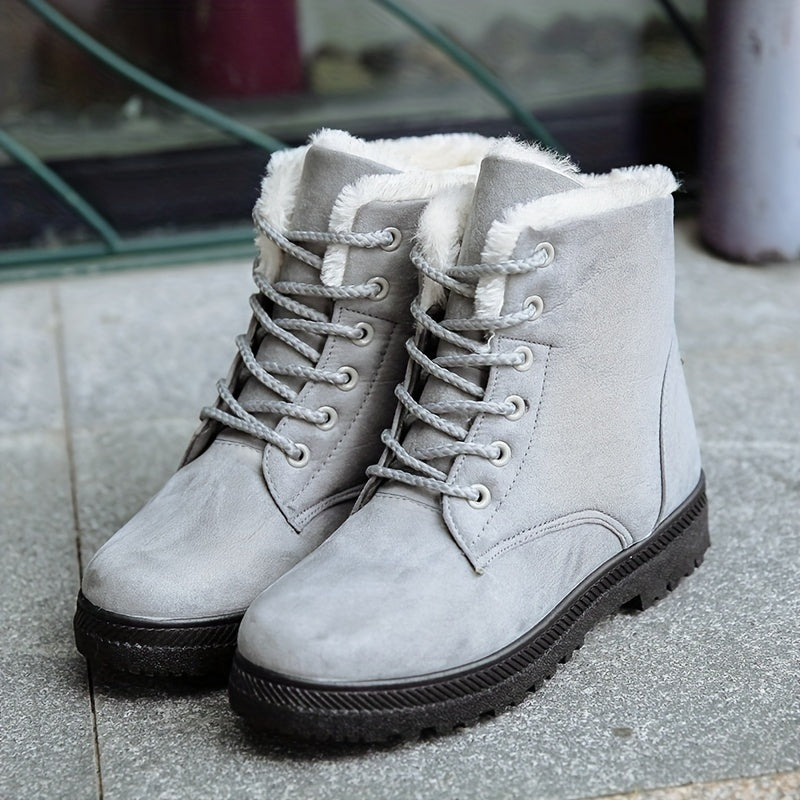 Bottes Femme à Lacets, Fourrées, Mi-Mollet, vue 11