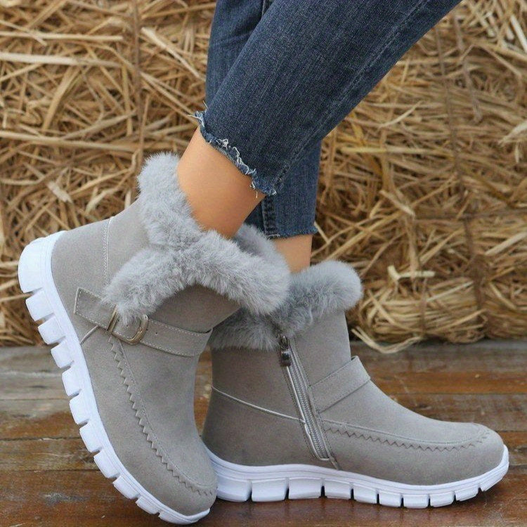 Bottines Femme Cheville, Fourrure Synthétique, vue 5