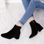 Bottines Femme Marron Foncé, Fermeture Zip Latérale, vue 2