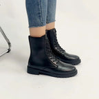 Bottes Motardes Femme, Lacets et Fermeture Zip, vue 9