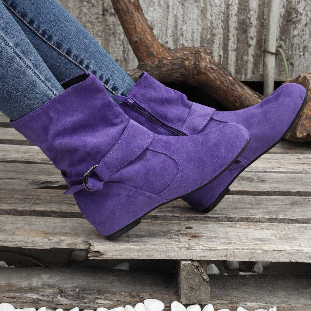 Bottines Femme Tissu, Fermeture à Boucle