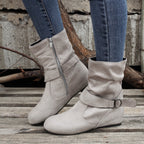 Bottines Femme Tissu, Fermeture à Boucle, vue 10