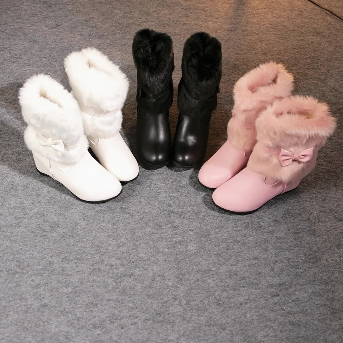 Bottes Cavalières Femme Similicuir, Nœud, vue 14