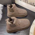 Bottines Femme Chelsea, Plateforme, Revers Fourré, vue 6