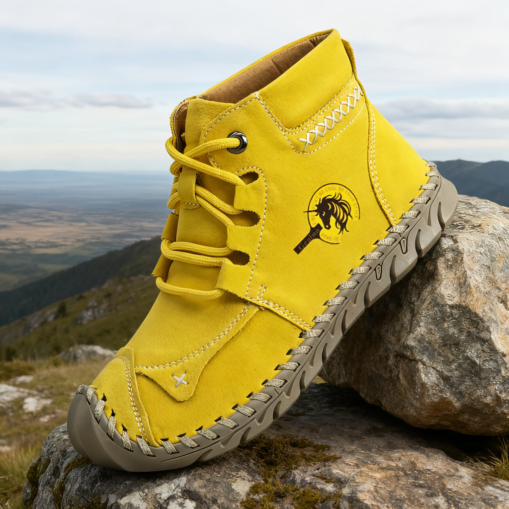 Bottines Femme Colorées, Semelle Crantée – coloris jaune